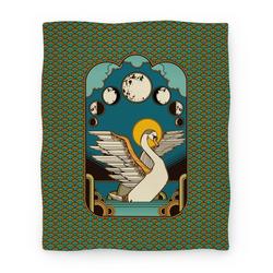 Movie Anime Moon Swan Premium Fleece Sherpa Blanket Perfect And Unique Gifts For Family On Christmas Holiday