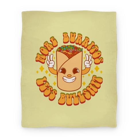 Movie Anime More Burritos Less Bullshit Premium Fleece Sherpa Blanket Perfect Gifts For Family On Christmas