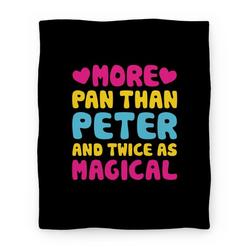 Movie Anime More Pan Than Peter And Twice As Magical Premium Fleece Sherpa Blanket Perfect Gifts For Family On Christmas