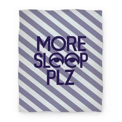 Movie Anime More Sleep Plz Premium Fleece Sherpa Blanket Perfect And Unique Gifts For Family On Christmas