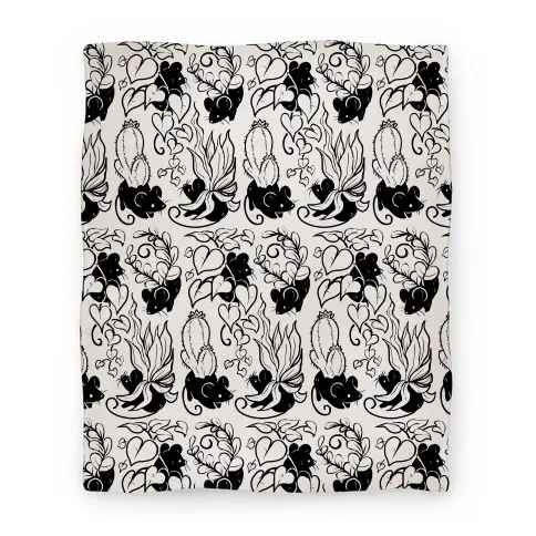 Movie Anime Mouse Plants Premium Fleece Sherpa Blanket Perfect And Unique Gifts For Family On Christmas