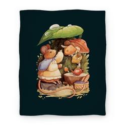 Movie Anime Mouse Tea Time Premium Fleece Sherpa Blanket Perfect And Unique Gifts For Family On Christmas