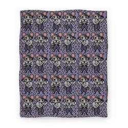Movie Anime Muscle Mice Pattern Parody Premium Fleece Sherpa Blanket Perfect Gifts For Family On Christmas