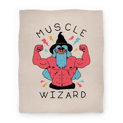 Movie Anime Muscle Wizard Premium Fleece Sherpa Blanket Perfect And Unique Gifts For Family On Christmas