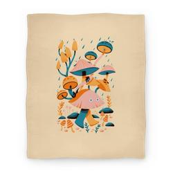 Movie Anime Mushroom Forest Spirits Premium Fleece Sherpa Blanket Perfect Gifts For Family On Christmas