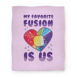Movie Anime My Favorite Fusion is Us Premium Fleece Sherpa Blanket Perfect Gifts For Family On Christmas