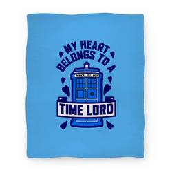 Movie Anime My Heart Belongs To A Timelord Premium Fleece Sherpa Blanket Perfect Gifts For Family On Christmas