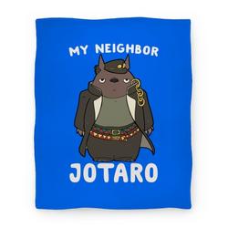 Movie Anime My Neighbor Jotaro Premium Fleece Sherpa Blanket Perfect And Unique Gifts For Family On Christmas