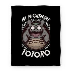 Movie Anime My Nightmare Totoro Premium Fleece Sherpa Blanket Perfect And Unique Gifts For Family On Christmas
