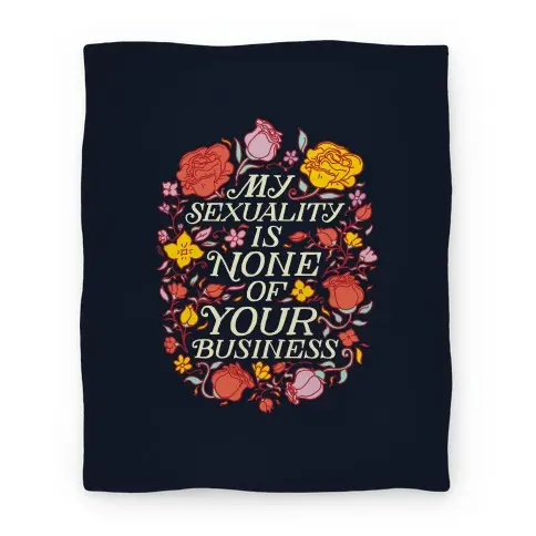 Movie Anime My Sexuality is None of Your Business Premium Fleece Sherpa Blanket Perfect Gifts For Family On Christmas