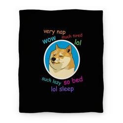 Movie Anime Nap Doge Premium Fleece Sherpa Blanket Perfect And Unique Gifts For Family On Christmas Holiday