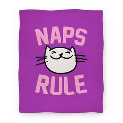 Movie Anime Naps Rule Premium Fleece Sherpa Blanket Perfect And Unique Gifts For Family On Christmas Holiday