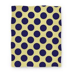 Movie Anime Navy Polka Dot Premium Fleece Sherpa Blanket Perfect And Unique Gifts For Family On Christmas