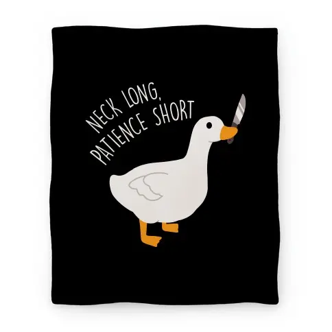 Movie Anime Neck Long, Patience Short Goose Premium Fleece Sherpa Blanket Perfect Gifts For Family On Christmas