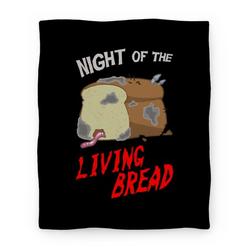Movie Anime Night Of The Living Bread Premium Fleece Sherpa Blanket Perfect Gifts For Family On Christmas