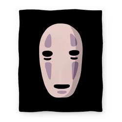 Movie Anime No Face Premium Fleece Sherpa Blanket Perfect And Unique Gifts For Family On Christmas Holiday