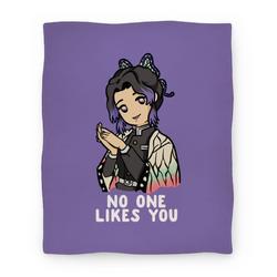 Movie Anime No One Likes You Shinobu Kocho Premium Fleece Sherpa Blanket Perfect Gifts For Family On Christmas