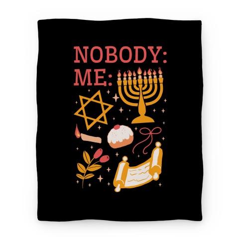 Movie Anime Nobody: Me: HANUKKAH Premium Fleece Sherpa Blanket Perfect And Unique Gifts For Family On Christmas