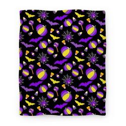 Movie Anime Nonbinary Pride Halloween Pattern Premium Fleece Sherpa Blanket Perfect Gifts For Family On Christmas