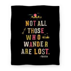 Movie Anime Not All Those Who Wander Are Lost Premium Fleece Sherpa Blanket Perfect Gifts For Family On Christmas