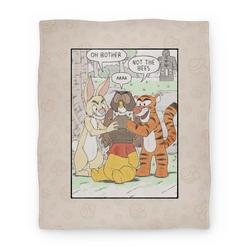 Movie Anime Not The Hunny Bees Premium Fleece Sherpa Blanket Perfect And Unique Gifts For Family On Christmas