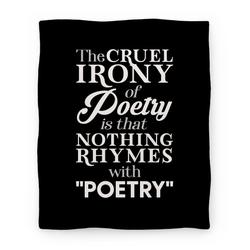 Movie Anime Nothing Rhymes With Poetry Premium Fleece Sherpa Blanket Perfect Gifts For Family On Christmas