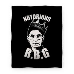 Movie Anime Notorious RBG (Ruth Bader Ginsburg) Premium Fleece Sherpa Blanket Perfect Gifts For Family On Christmas
