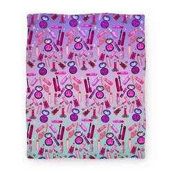 Movie Anime NSFW Makeup Pattern Premium Fleece Sherpa Blanket Perfect And Unique Gifts For Family On Christmas