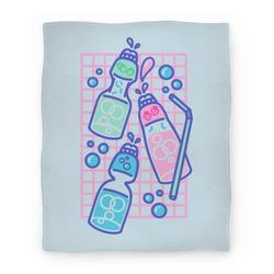 Movie Anime NSFW Pastel Penis Ramune Soda Bottles Premium Fleece Sherpa Blanket Perfect Gifts For Family On Christmas