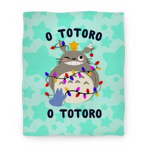 Movie Anime O Totoro, O Totoro Premium Fleece Sherpa Blanket Perfect And Unique Gifts For Family On Christmas