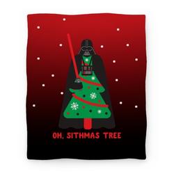 Movie Anime Oh, Sithmas Tree Premium Fleece Sherpa Blanket Perfect And Unique Gifts For Family On Christmas