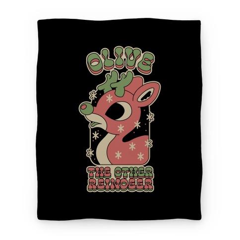 Movie Anime Olive The Other Reindeer Premium Fleece Sherpa Blanket Perfect Gifts For Family On Christmas