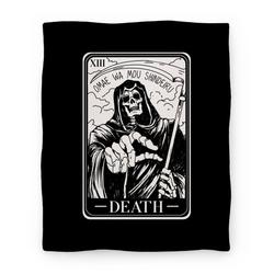 Movie Anime Omae Wa Mou Shindeiru Death Tarot Card Premium Fleece Sherpa Blanket Perfect Gifts For Family On Christmas