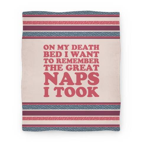 Movie Anime On My Death Bed I Want To Remember The Great Naps I Took Premium Fleece Sherpa Blanket Perfect Gifts For Christmas