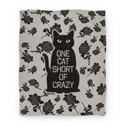 Movie Anime One Cat Short of Crazy Premium Fleece Sherpa Blanket Perfect Gifts For Family On Christmas