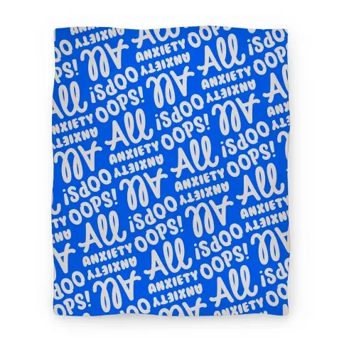 Movie Anime Oops! All Anxiety Premium Fleece Sherpa Blanket Perfect And Unique Gifts For Family On Christmas