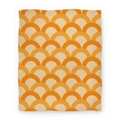 Movie Anime Orange Scale Pattern Premium Fleece Sherpa Blanket Perfect And Unique Gifts For Family On Christmas