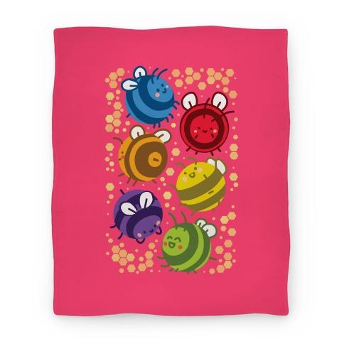 Movie Anime Orb Bees Premium Fleece Sherpa Blanket Perfect And Unique Gifts For Family On Christmas Holiday