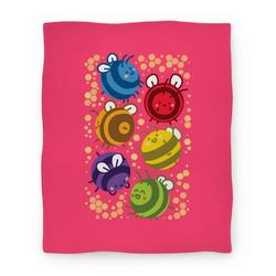 Movie Anime Orb Bees Premium Fleece Sherpa Blanket Perfect And Unique Gifts For Family On Christmas Holiday