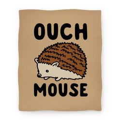 Movie Anime Ouch Mouse Hedgehog Parody Premium Fleece Sherpa Blanket Perfect Gifts For Family On Christmas