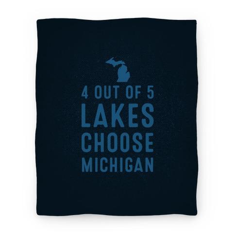 Movie Anime 4 Out Of 5 Lakes Choose Michigan Premium Fleece Sherpa Blanket Perfect Gifts For Family On Christmas