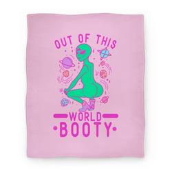 Movie Anime Out of This World Booty Premium Fleece Sherpa Blanket Perfect Gifts For Family On Christmas