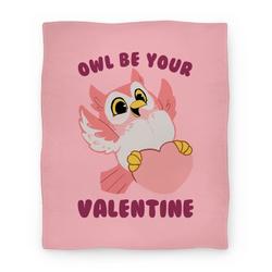 Movie Anime Owl Be Your Valentine! Premium Fleece Sherpa Blanket Perfect Gifts For Family On Christmas