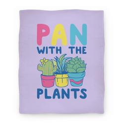 Movie Anime Pan with the Plants Premium Fleece Sherpa Blanket Perfect And Unique Gifts For Family On Christmas