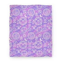 Movie Anime Pastel Goth Demon Sigil Pattern Premium Fleece Sherpa Blanket Perfect Gifts For Family On Christmas
