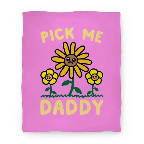 Movie Anime Pick Me Daddy Premium Fleece Sherpa Blanket Perfect And Unique Gifts For Family On Christmas