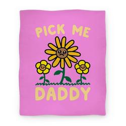 Movie Anime Pick Me Daddy Premium Fleece Sherpa Blanket Perfect And Unique Gifts For Family On Christmas