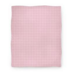 Movie Anime Pink Grid Premium Fleece Sherpa Blanket Perfect And Unique Gifts For Family On Christmas Holiday