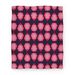 Movie Anime Pink Teardrop Gem Pattern Premium Fleece Sherpa Blanket Perfect Gifts For Family On Christmas