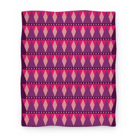 Movie Anime Pink Triangle Pattern Premium Fleece Sherpa Blanket Perfect And Unique Gifts For Family On Christmas